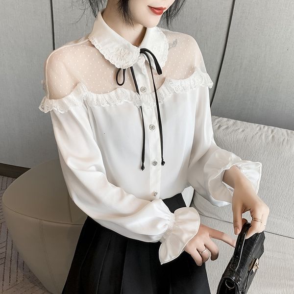 womens and shirts 2021 new spring fashion embroidered mesh long sleeve shirt wide gxh5, White
womens and shirts 2021 new spring fashion embroidered mesh long sleeve shirt wide gxh5, White