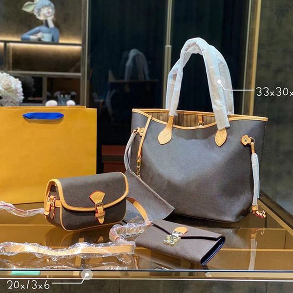 3pc luxurys designers women fashion totes handbags cross body shoulder bags combination famous classic flower brown capacity portable day ba
3pc luxurys designers women fashion totes handbags cross body shoulder bags combination famous classic flower brown capacity portable day ba