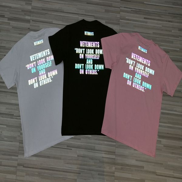 2021 new hip-hop camiseta reflexo colorida camisetas masculinas feminino 1:1 qualidade casual algodo s alta rua vetements tos i7n0, Black
2021 new hip-hop camiseta reflexo colorida camisetas masculinas feminino 1:1 qualidade casual algodo s alta rua vetements tos i7n0, Black