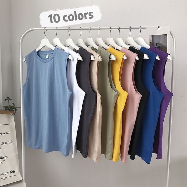 2021 summer cotton vest mens sleeveless loose couple t-shirt new summer leisure sports waistcoat short sleeve, White;black
2021 summer cotton vest mens sleeveless loose couple t-shirt new summer leisure sports waistcoat short sleeve, White;black