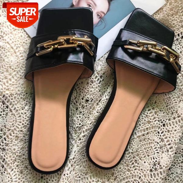 puimentiua brand women slipper sandals gold chain closed toe slip on mules shoes flat heels square head casual slides flip flop #oi59, Black
puimentiua brand women slipper sandals gold chain closed toe slip on mules shoes flat heels square head casual slides flip flop #oi59, Black