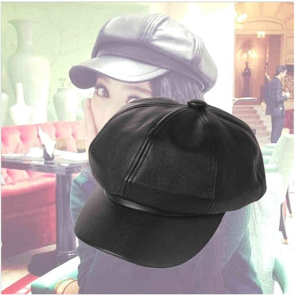 autumn and winter octagonal cap children's english pu leather beret version versatile fashion black tongue hat accessories black friday, Blue;gray
autumn and winter octagonal cap children's english pu leather beret version versatile fashion black tongue hat accessories black friday, Blue;gray