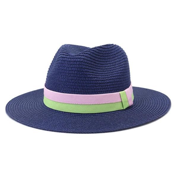 wide brim hats 2021 women sun straw panama big ribbon belt black khaki beach casual summer men visor solid outdoor hat, Blue;gray
wide brim hats 2021 women sun straw panama big ribbon belt black khaki beach casual summer men visor solid outdoor hat, Blue;gray