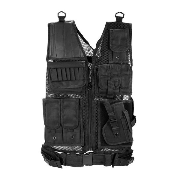 vest tactical vest plate carrier swat hunting army armor outdoor cs training, Camo;black
vest tactical vest plate carrier swat hunting army armor outdoor cs training, Camo;black