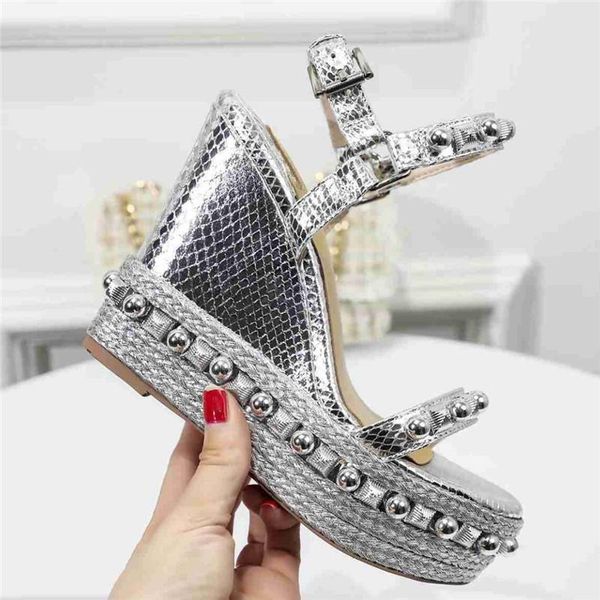 sandals ollymurs women platform shoes brand wedges high heels open toe studded rivets height increasing sandale, Black
sandals ollymurs women platform shoes brand wedges high heels open toe studded rivets height increasing sandale, Black