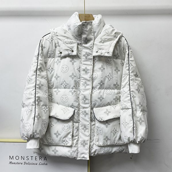down jacket short thickened white duck women's 2021 winter dress print korean fashion coat, Black
down jacket short thickened white duck women's 2021 winter dress print korean fashion coat, Black