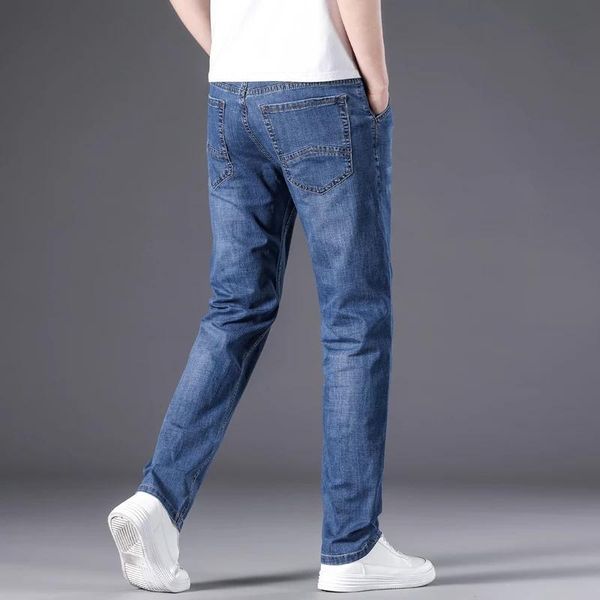 men's jeans solid color classic pants men straight slim fashion denim trousers male lightweight stretch jeans 2021, Blue
men's jeans solid color classic pants men straight slim fashion denim trousers male lightweight stretch jeans 2021, Blue