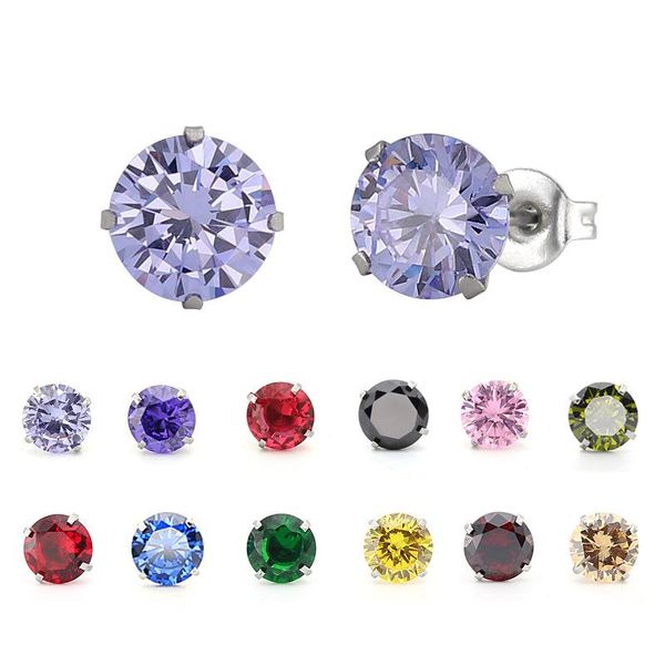 stud 6mm round shape 14 colors cubic zirconia stone earrings 316l stainless steel for women fashon jewelry (ea102255), Golden;silver
stud 6mm round shape 14 colors cubic zirconia stone earrings 316l stainless steel for women fashon jewelry (ea102255), Golden;silver