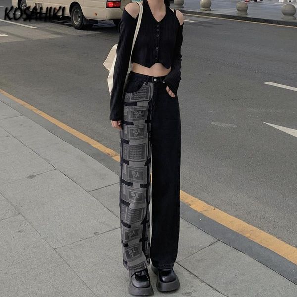 women's pants & capris kosahiki high waist women jeans vintage streetwear contrast color patch print straight baggy trouser fashion cas, Black;white
women's pants & capris kosahiki high waist women jeans vintage streetwear contrast color patch print straight baggy trouser fashion cas, Black;white