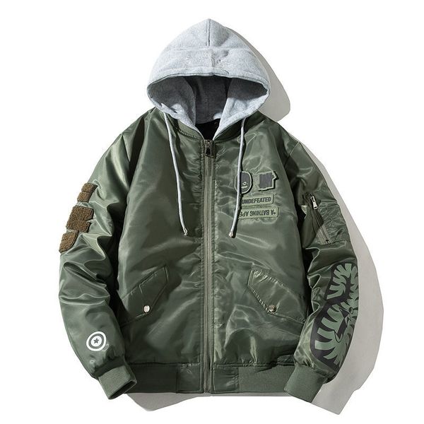ma1 bomber jackets embroidery baseball uniform men and women couple camouflage stitching air casual loose jacket, Black;brown
ma1 bomber jackets embroidery baseball uniform men and women couple camouflage stitching air casual loose jacket, Black;brown