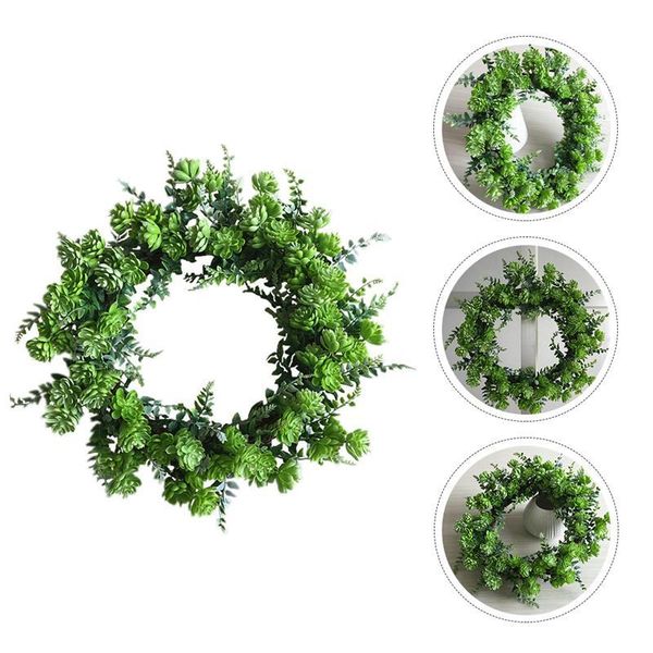 decorative flowers & wreaths 1pc artificial succulent wreath festival garland hanging decor
decorative flowers & wreaths 1pc artificial succulent wreath festival garland hanging decor