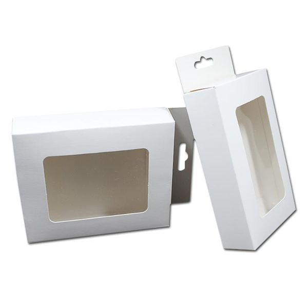 gift wrap 50 pieces white clear window foldable packaging box for earphone electronic accessories wrapping party paper hang hole
gift wrap 50 pieces white clear window foldable packaging box for earphone electronic accessories wrapping party paper hang hole