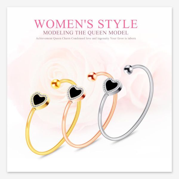 charm bracelets opening bangle for women stainless steel couple heart jewelry fashion simple gold bracelet ladies wholesale, Golden;silver
charm bracelets opening bangle for women stainless steel couple heart jewelry fashion simple gold bracelet ladies wholesale, Golden;silver
