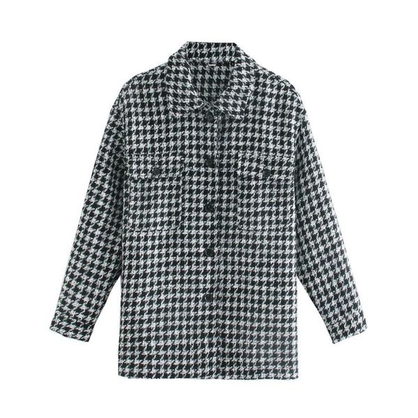 women's wool & blends 2021 autumn winter women tweed coat plaid long sleeve casual jacket outerwear trench female fashion clothes, Black
women's wool & blends 2021 autumn winter women tweed coat plaid long sleeve casual jacket outerwear trench female fashion clothes, Black