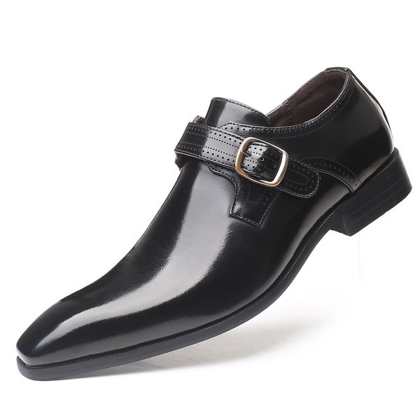 Pointed Toe Elegant Mens Dress Single Loafers Buckle Party Business Office Formal Shoes Leather Loafers Men Shoes 38-48, Black e45
Pointed Toe Elegant Mens Dress Single Loafers Buckle Party Business Office Formal Shoes Leather Loafers Men Shoes 38-48, Black e45