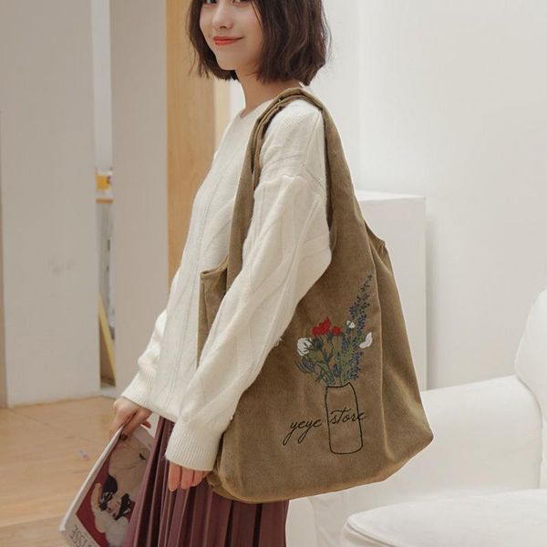 shopping bags yile vest shaped corduroy tote shoulder bag embroidered flower 4colors choose yx c58
shopping bags yile vest shaped corduroy tote shoulder bag embroidered flower 4colors choose yx c58