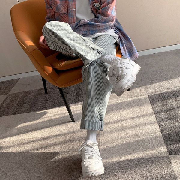 2021 striped men's fashion retro casual wide-leg jeans men streetwear hip-hop straight denim trousers mens s-2xl wpkt, Blue
2021 striped men's fashion retro casual wide-leg jeans men streetwear hip-hop straight denim trousers mens s-2xl wpkt, Blue