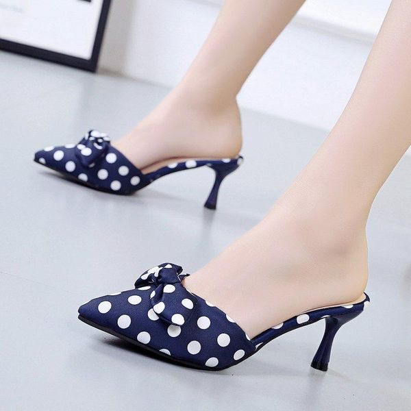 polka-dot sandals and slippers women 2021 summer new korean style wild stiletto bow fashion outer slippers, Black
polka-dot sandals and slippers women 2021 summer new korean style wild stiletto bow fashion outer slippers, Black