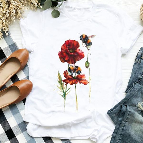 men lady trend floral mens flower bee painting fashion 90s print t tee for female shirt clothes graphic, White;black
men lady trend floral mens flower bee painting fashion 90s print t tee for female shirt clothes graphic, White;black