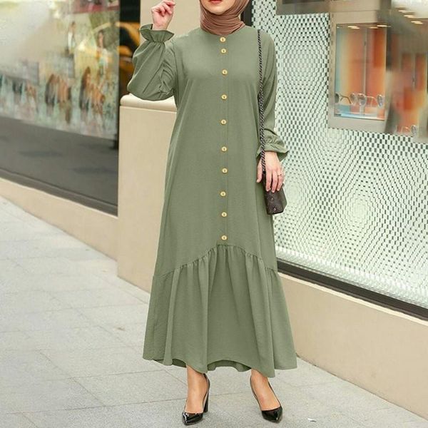 ethnic clothing muslim maxi dresses women ruffle full sleeve loose casual solid robe 2021 fashion elegant streetwear islamic vestidos, Red
ethnic clothing muslim maxi dresses women ruffle full sleeve loose casual solid robe 2021 fashion elegant streetwear islamic vestidos, Red