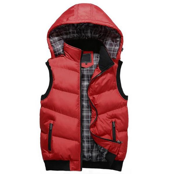 men's vests vest men slim fit hat detachable winter coat mens casual windbreaker waistcoat sleeveless jacket gilet homme coletes mascul, Black;white
men's vests vest men slim fit hat detachable winter coat mens casual windbreaker waistcoat sleeveless jacket gilet homme coletes mascul, Black;white