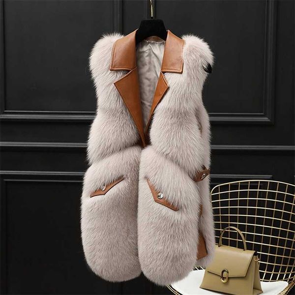 herstory fashion imitation fur vest for women with faux sheepskin leather waistcoat 211018, Black
herstory fashion imitation fur vest for women with faux sheepskin leather waistcoat 211018, Black