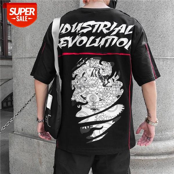 seveyfan 2021 men's short-sleeved t-shirt hip-hop loose mechanical clock cut print summer men's t-shirt short sleeve #do1x, White;black
seveyfan 2021 men's short-sleeved t-shirt hip-hop loose mechanical clock cut print summer men's t-shirt short sleeve #do1x, White;black