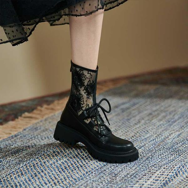 boots mordoan genuine leather 2021 autumn women's round toe flat heel platform shoes women, Black
boots mordoan genuine leather 2021 autumn women's round toe flat heel platform shoes women, Black
