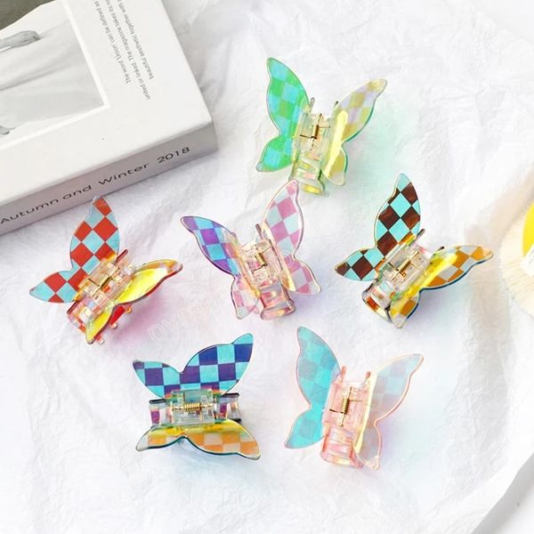 summer colorful butterfly hair claws hairpins cute checkerboard grabs pvc hair clips for women sweet hair accessories, Slivery;white
summer colorful butterfly hair claws hairpins cute checkerboard grabs pvc hair clips for women sweet hair accessories, Slivery;white