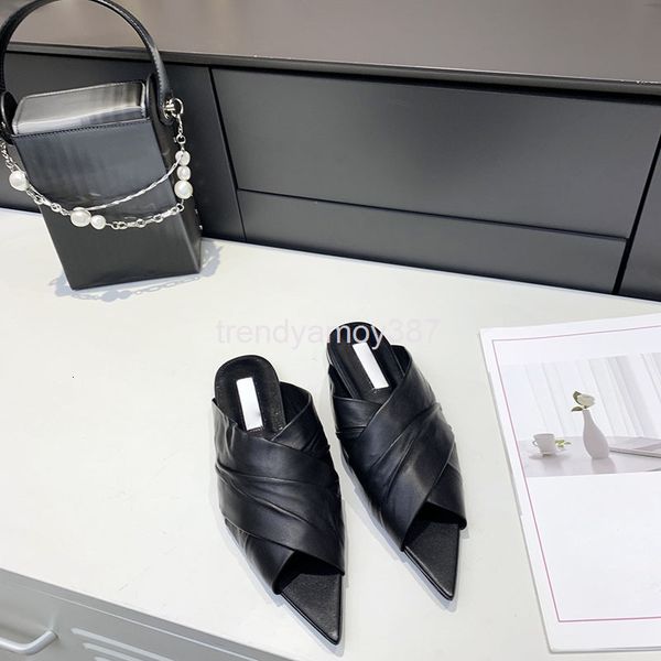 slippers korean fashion pleated pointed muller shoes women wear casual flat bottomed lazy half drag spring and summer women's, Black
slippers korean fashion pleated pointed muller shoes women wear casual flat bottomed lazy half drag spring and summer women's, Black