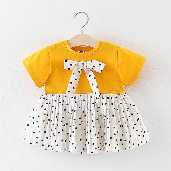girl's dresses children's short-sleeved polka dot print bowknot frill stitching dress princess girl patchwork bow ruched1, Red;yellow
girl's dresses children's short-sleeved polka dot print bowknot frill stitching dress princess girl patchwork bow ruched1, Red;yellow