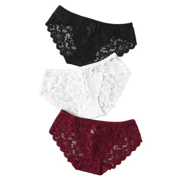3pieces/lot 3pc women lace embroidery underwear hollow out panties soft comfortable breathable lingerie high elastic thong lenceria, Red;black
3pieces/lot 3pc women lace embroidery underwear hollow out panties soft comfortable breathable lingerie high elastic thong lenceria, Red;black