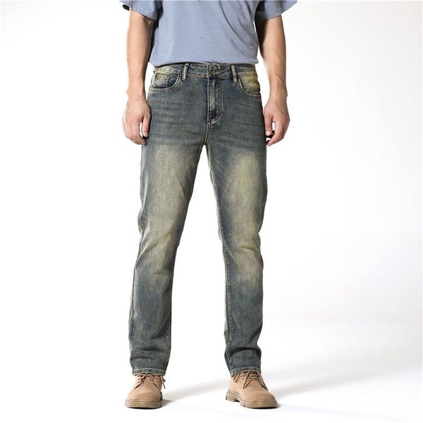 men's jeans retro blue four seasons regular straight washed classic denim pants brand male casual trousers of 2021
men's jeans retro blue four seasons regular straight washed classic denim pants brand male casual trousers of 2021