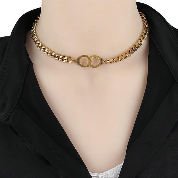 chains punk necklaces stainless steel thick chain for women heart choker necklace handcuffs charm jewelry, Silver
chains punk necklaces stainless steel thick chain for women heart choker necklace handcuffs charm jewelry, Silver