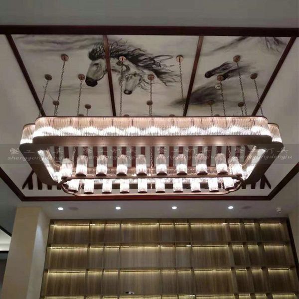 pendant lamps modern simple chandelier banquet hall large sales department el restaurant rectangular crystal
pendant lamps modern simple chandelier banquet hall large sales department el restaurant rectangular crystal
