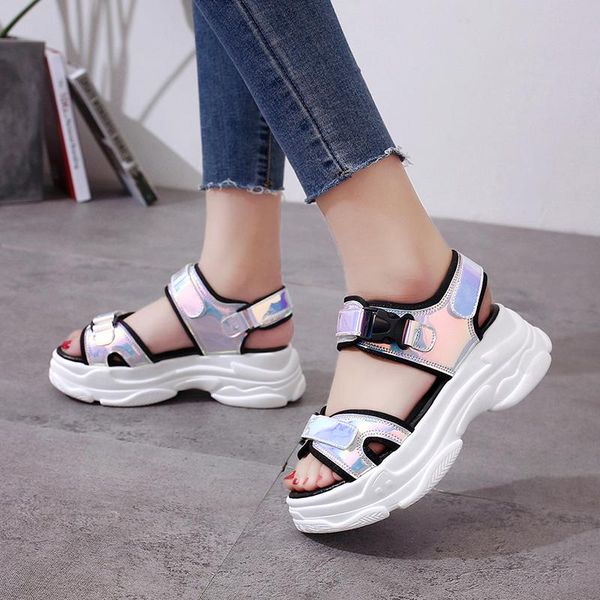 sandals women summer thick bottom shoes casual high platform wedges walk woman open toe comfortable sport non-slip 2021, Black
sandals women summer thick bottom shoes casual high platform wedges walk woman open toe comfortable sport non-slip 2021, Black