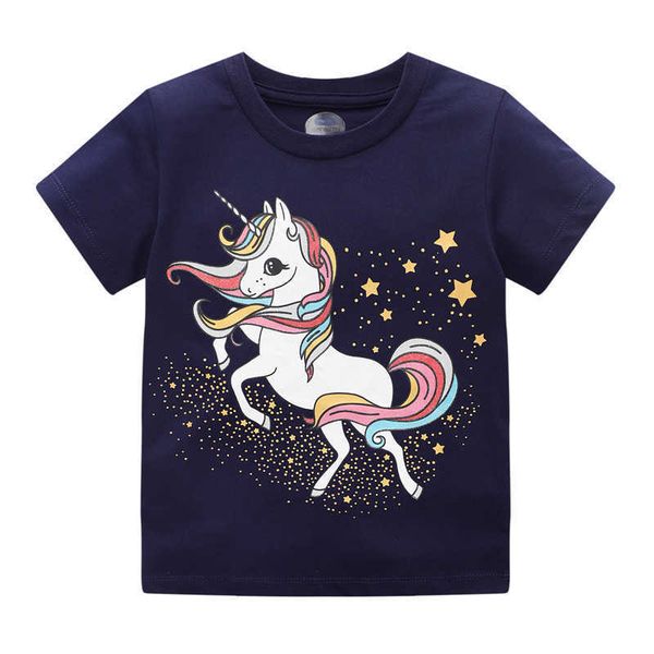 jumping meters summer girls t shirts with unicorn print fashion children's tees cotton animals toddler clothes 210529, Blue
jumping meters summer girls t shirts with unicorn print fashion children's tees cotton animals toddler clothes 210529, Blue