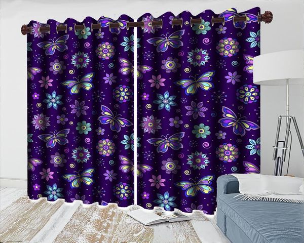 curtain & drapes luxury 3d curtains modern floral window purple butterfly romantic decoration
curtain & drapes luxury 3d curtains modern floral window purple butterfly romantic decoration