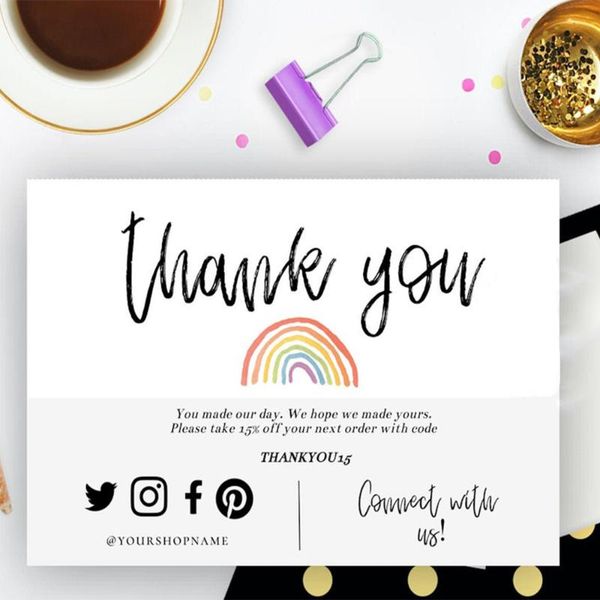 greeting cards personalize 6" x 4" thank you card note, rainbow business insert | i small
greeting cards personalize 6" x 4" thank you card note, rainbow business insert | i small