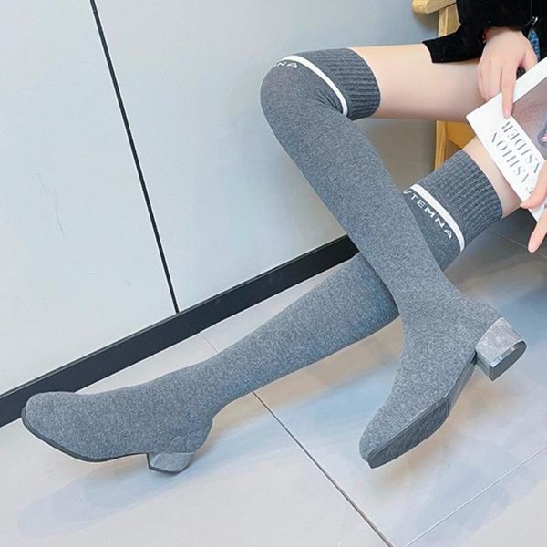 boots 2021 fashion thigh high women slim stretch fabric sock rhinestone chunky heels shoes over the knee long boot, Black
boots 2021 fashion thigh high women slim stretch fabric sock rhinestone chunky heels shoes over the knee long boot, Black