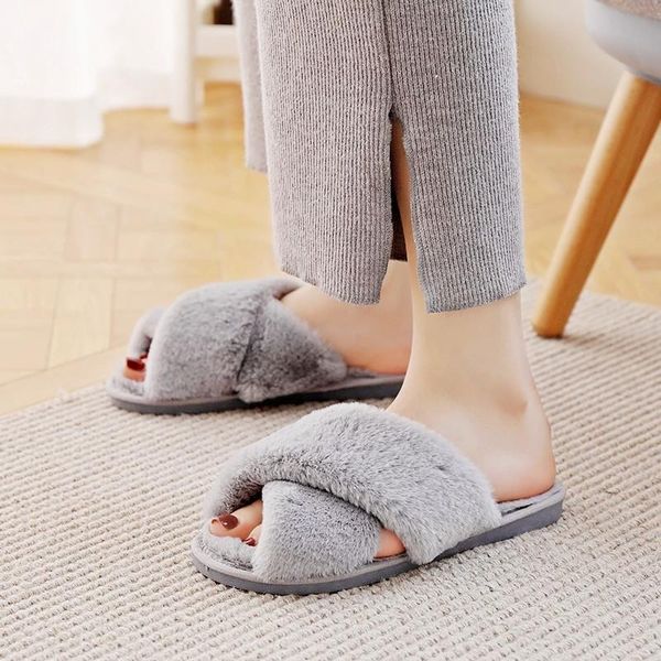 slippers autumn winter warm fluffy home for women cozy faux fur cross-tied house floor slides ladies soft furry flat shoes, Black
slippers autumn winter warm fluffy home for women cozy faux fur cross-tied house floor slides ladies soft furry flat shoes, Black
