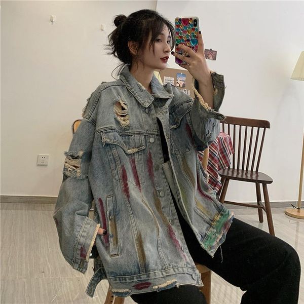 women's jackets denim jacket harajuku fashion goth women vintage clothes spring y2k clothing 2021 college, Black;brown
women's jackets denim jacket harajuku fashion goth women vintage clothes spring y2k clothing 2021 college, Black;brown
