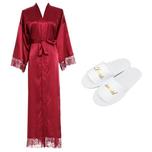 women's sleepwear silk stain lace robes bridesmaid bride slipper long robe bathrobe wedding womens birthday, Black;red
women's sleepwear silk stain lace robes bridesmaid bride slipper long robe bathrobe wedding womens birthday, Black;red