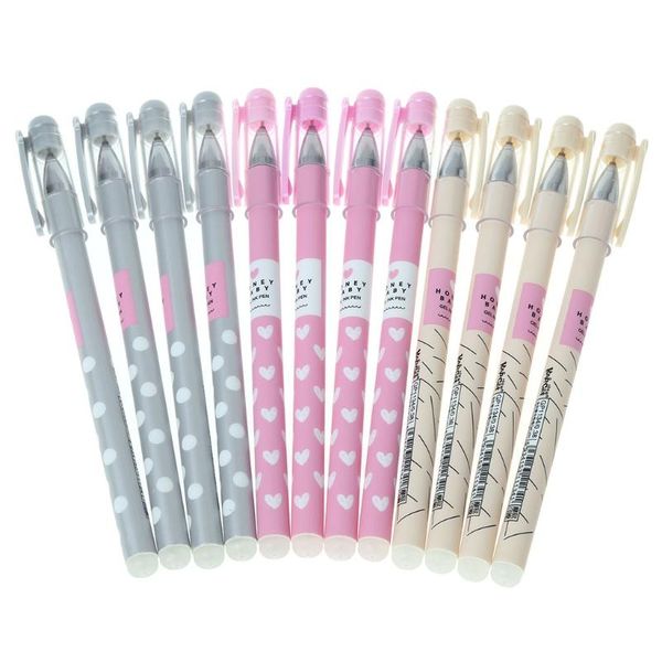 12pcs practical cute heart dots erasable pen black blue ink magic ballpoint 581a gel pens
12pcs practical cute heart dots erasable pen black blue ink magic ballpoint 581a gel pens