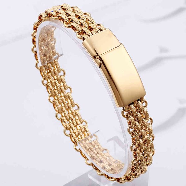 fashion mens stainless steel luxury gold chain bracelet classic casual jewelry boyfriend groom gift, Golden;silver
fashion mens stainless steel luxury gold chain bracelet classic casual jewelry boyfriend groom gift, Golden;silver