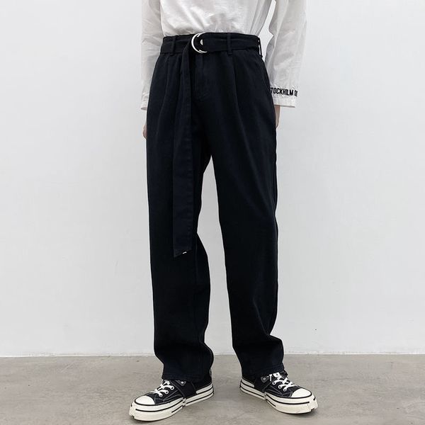 2021 new solid color decorative belt loose decoration cargo pocket jeans straight-line casual biker denim streetwear pants sn3s, Blue
2021 new solid color decorative belt loose decoration cargo pocket jeans straight-line casual biker denim streetwear pants sn3s, Blue