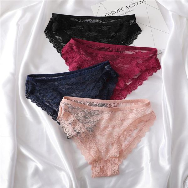 women's panties women lace lingerie temptation low-waist breath underpants female transparent hollow out briefs underwear, Black;pink 
women's panties women lace lingerie temptation low-waist breath underpants female transparent hollow out briefs underwear, Black;pink