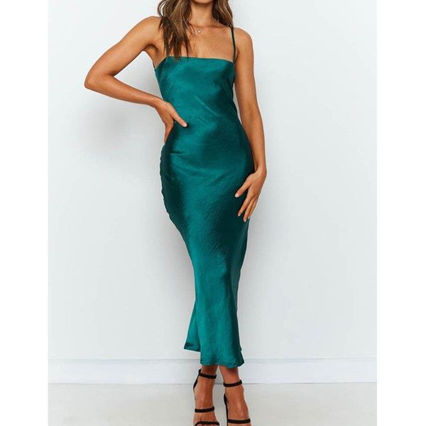 women summer dress women 2021 new arrivals spaghetti strap strapless hollow out backless green solid party dresses vestidos, Black;gray
women summer dress women 2021 new arrivals spaghetti strap strapless hollow out backless green solid party dresses vestidos, Black;gray