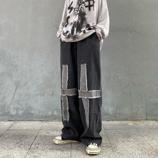 women's pants & capris women loose vintage cross fashion femme harajuku baggy jeans female casual funny gothic couple summer, Black;white
women's pants & capris women loose vintage cross fashion femme harajuku baggy jeans female casual funny gothic couple summer, Black;white