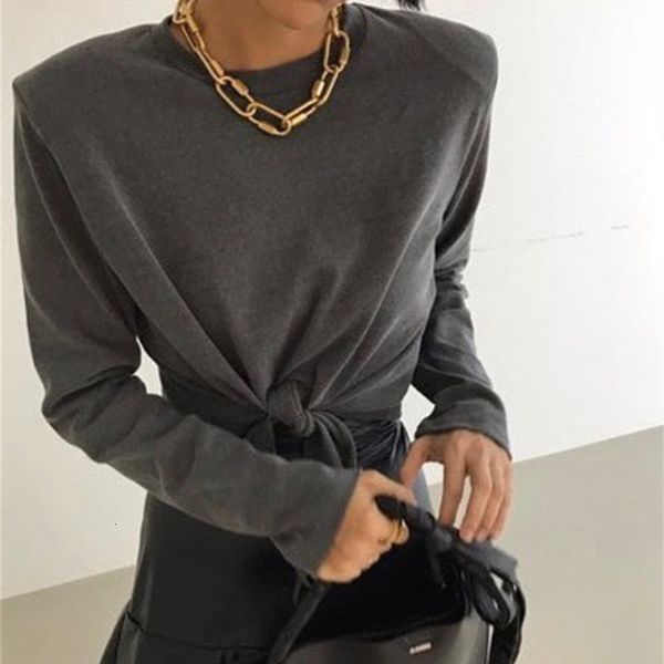 new 2021 early spring women's cross-knotted long sleeve t-shirt navel padded shoulder thin 766x, White
new 2021 early spring women's cross-knotted long sleeve t-shirt navel padded shoulder thin 766x, White